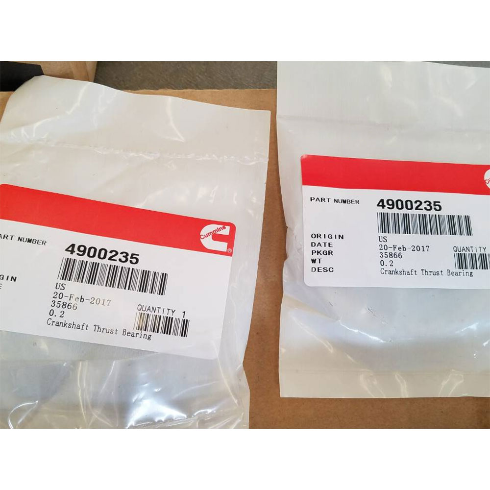 A1400 A1700 A2000 A2300 crankshaft main bearings connect rod bearings thrust bearings 4900232 4900233 4900234 4900563 4900410 4900235 for Cummins