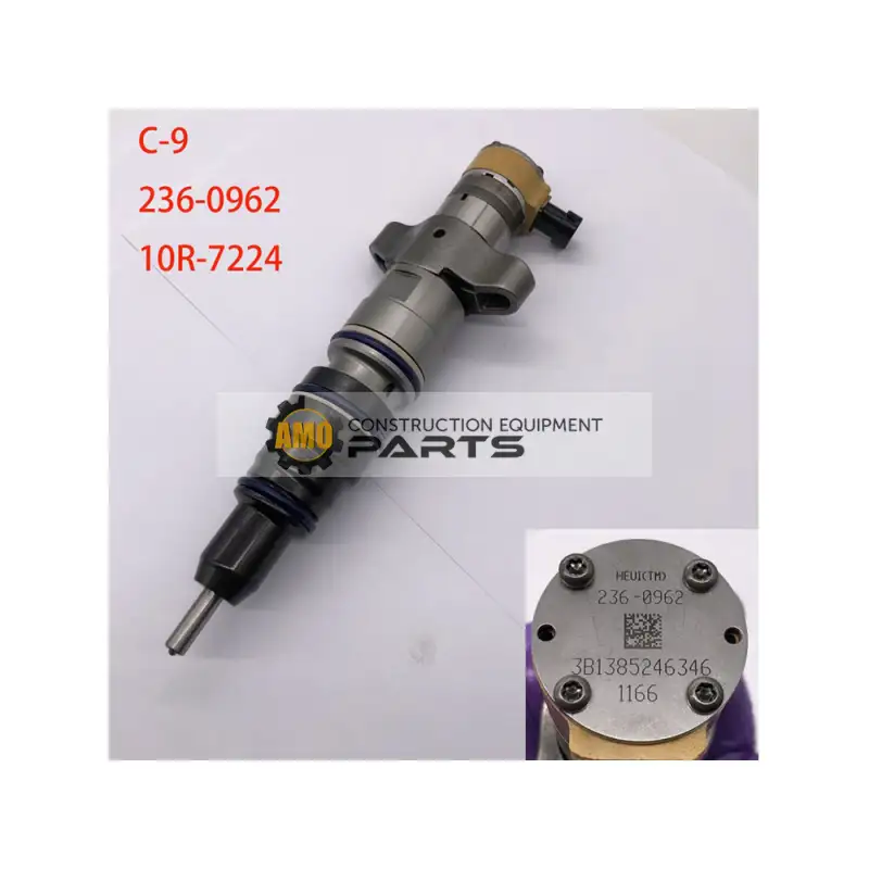 236-0962-10R-7224 New/Renew Cat C-9 diesel engine fuel injector 236-0962 10R-7224 for Cat 330C excavator Cat 973C loader D6R tractor