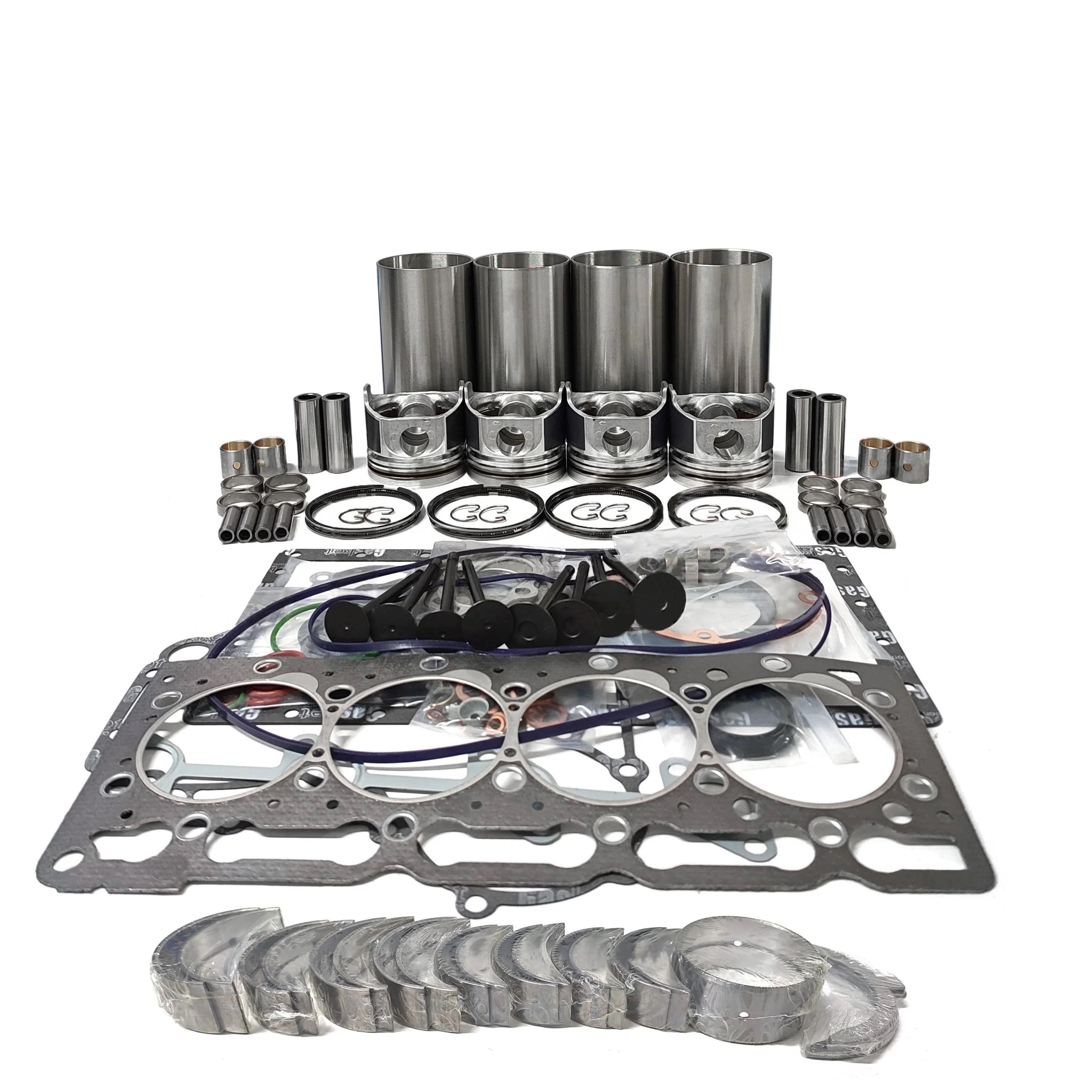 Overhaul Rebuild Kit for Yanmar Engine 4TNV94 4TNV94L Hyundai R60-9S R60W-9S R55-7 R55W-7