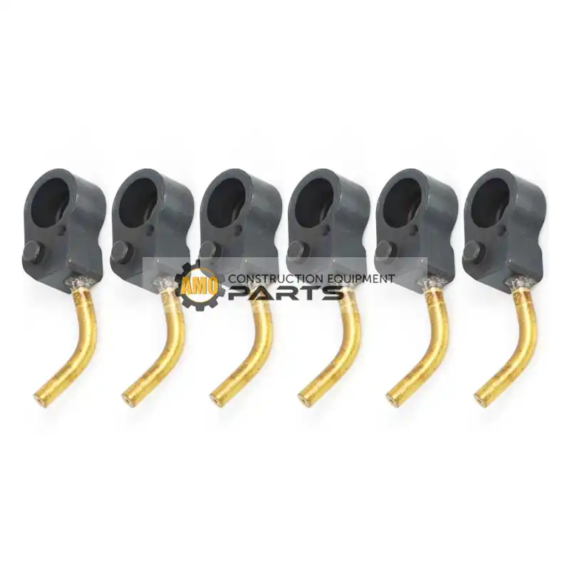 8980206490 6Pcs Piston Cooling Oil Jet 8980206490 8981733420 8943951940 for Isuzu Engine 4HK1 6HK1 6HE1 John Deere Excavator 330C LC JD 370C JD 225DLC 220DW 245GLC 230GW 190GW