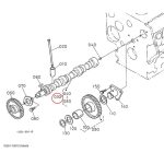 Camshaft 16261-16010 for Kubota Engine D1105 Tractor B1700E B2100E B2400E B7500D B7510D BX22D BX23D - Image 2