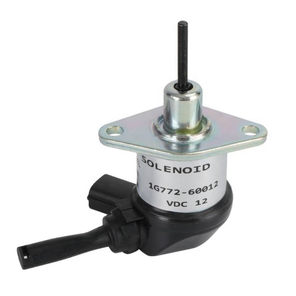 12V Shut Off Solenoid 1G772-60012 for Kubota Excavator KX057-4 KX080-3 U55 Tractor M6040 M7040