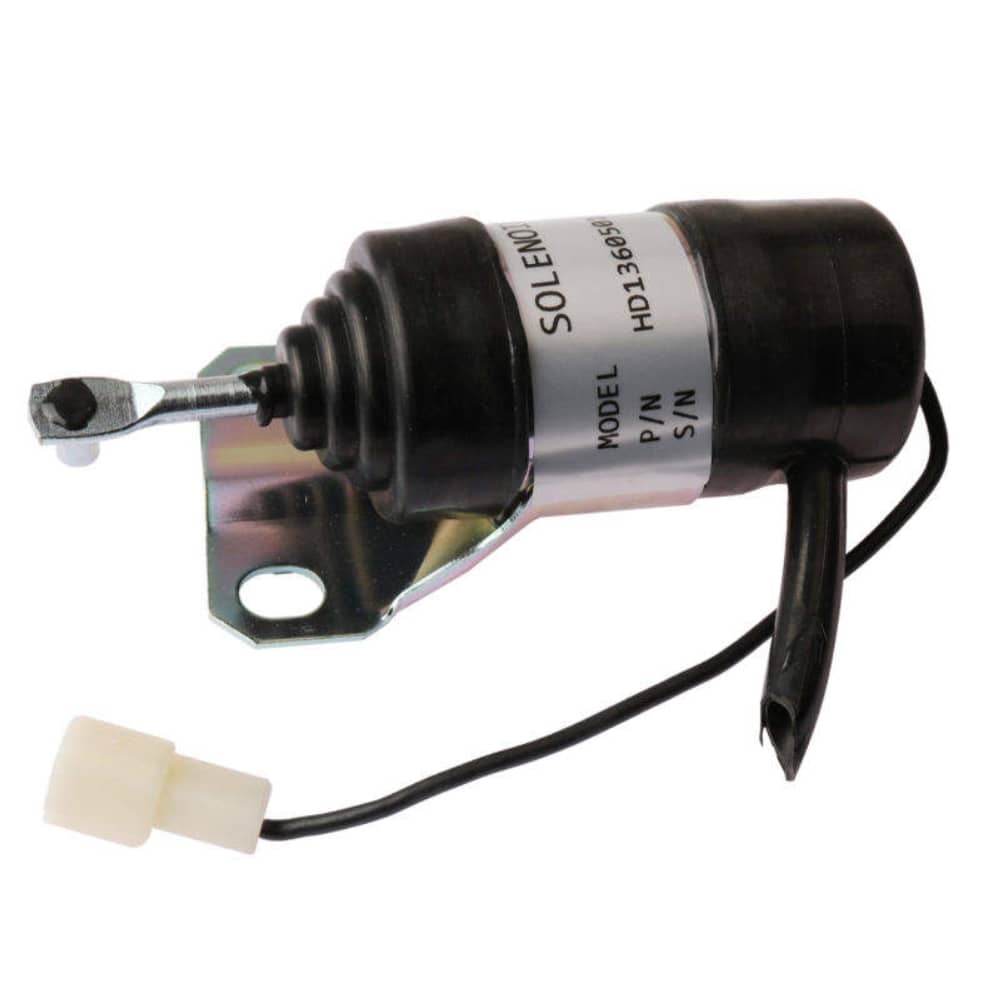 12V Fuel Shut Off Solenoid 6655120 for Kubota Engine V2203 Bobcat B300 BL370 BL470 BL475 BL570 BL575 231