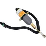 Fuel Shutoff Solenoid RE504223 for John Deere Engine 7.6L 6076 8.1L 6081 Buncher 653E Scraper 762B - Image 2