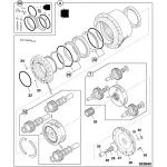 Travel Gearbox With Motor 332/E5626 for JCB Excavator 130 JS145LC JZ140 JS130LC JZ140HD JZ140R - Image 2