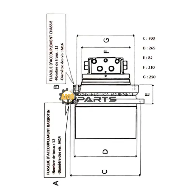 Gear Box Assy With Motor for Doosan Daewoo Excavator SL70-III SL70-3 - Image 2
