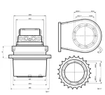 Travel Gearbox With Motor RA02861290 for Kubota Excavator K008 K008-3 K012 K014-4 - Image 4