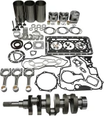 D905 Engine Standard Overhaul Rebuild Kit and 3 Pieces Connecting Rod with Crankshaft for Kubota KH41 KH51 KH61 B1600 BX23D BX25 GB15