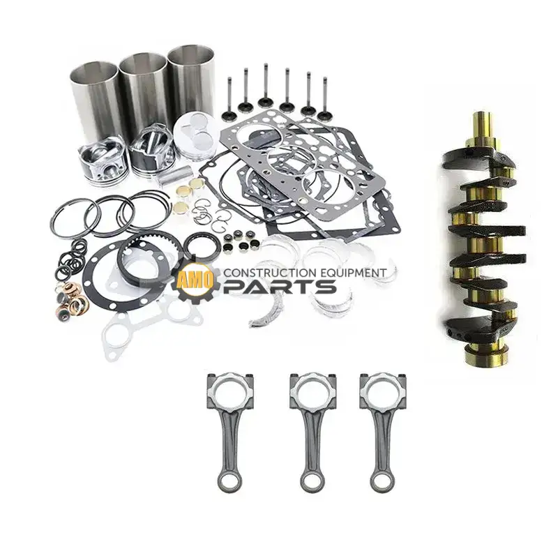 Standard Overhaul Rebuild Kit & Crankshaft & Connecting Rod for Yanmar Engine 3TNV80 3TNV80F Standard Overhaul Rebuild Kit & Crankshaft & Connecting Rod for Yanmar Engine 3TNV80 3TNV80F