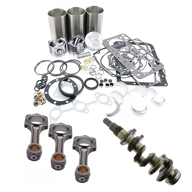 D1105 D1105BH Engine Standard Overhaul Rebuild Kit & Connecting Rod & Crankshaft for Kubota Excavator Mower Tractor Bobcat Loader