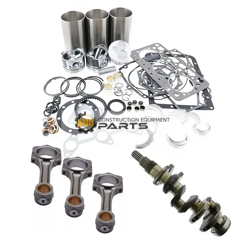 D1105 D1105BH Engine Standard Overhaul Rebuild Kit & Connecting Rod & Crankshaft for Kubota Excavator Mower Tractor Bobcat Loader