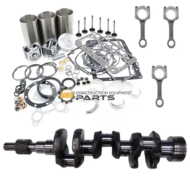 Engine D722 Standard Overhaul Rebuild Kit & Crankshaft & Connecting Rod for Kubota