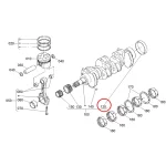 Crankshaft Sleeve 1C010-23300 suitable for Kubota Engine V3300 V3600 V3800 Tractor M108SHC M8200 M8540DT M9000HD M96SH - Image 4