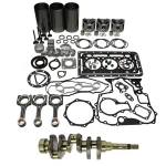 D1803 Engine Standard Overhaul Rebuild Kit and 3 Pieces Connecting Rod with Crankshaft for Kubota L2800F L3240F L3400F L3540GST