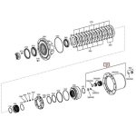 ZF Hub 4472.231.015 4472231015 4472 231 015 Planet carrier 100502-00130 ZGAQ-02931 For DX140W DX160W R140W-9 R140W-9S