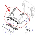 21N-72-41111 Bucket Structure Diagram for Komatsu PC1250-8 Excavator