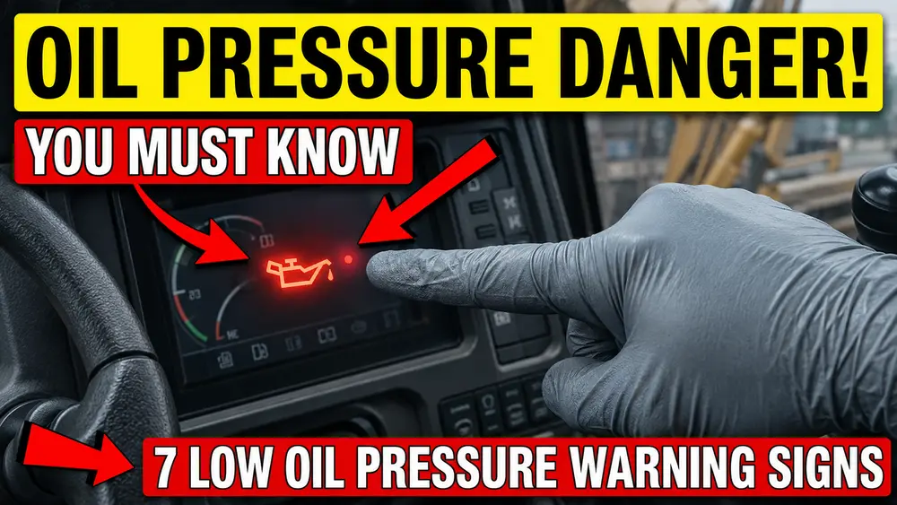 7 Low Oil Pressure Warning Signs on Engine